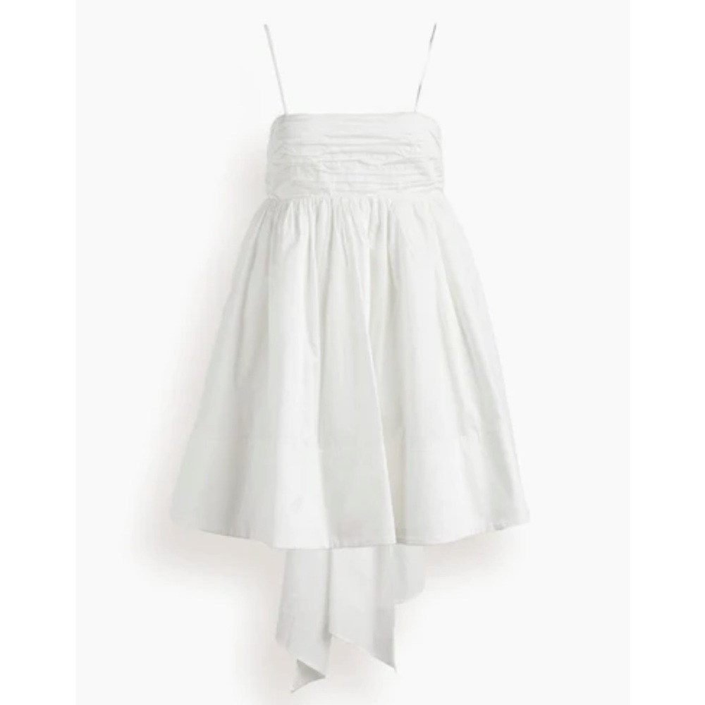 Aje White Spaghetti-Strap Mini Dress